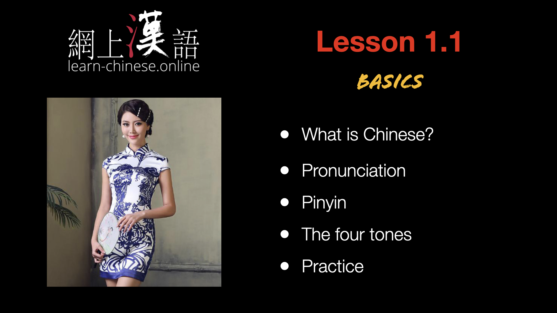 Chinese courses in video